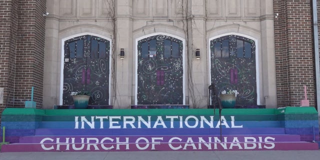 International Church of Cannabis steps