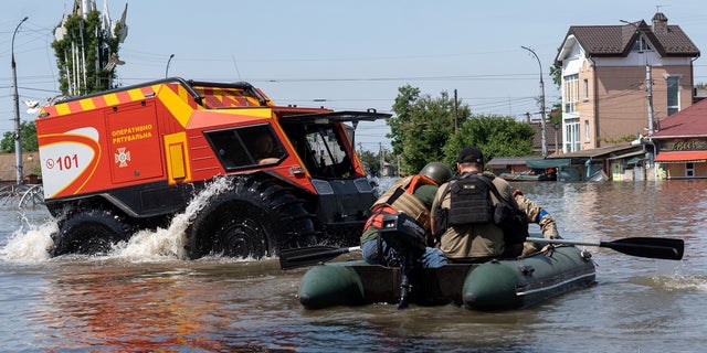 Überschwemmung in der Ukraine