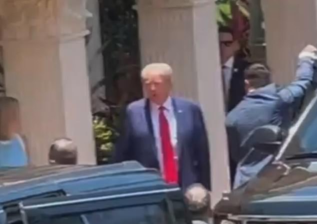 Donald Trump has left his Miami resort on his way to his historic appearance in a federal courthouse on charges he wilfully mishandled the nation's biggest secrets