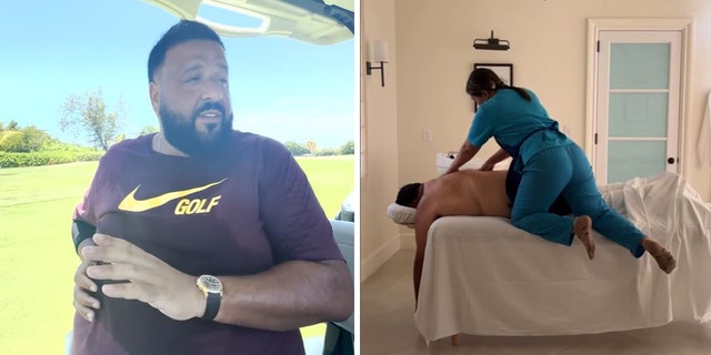 DJ Khaled bekommt nach einem Surfunfall eine private Massage und Golfunterricht
