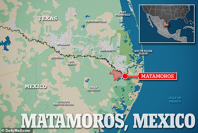 Die obige Karte zeigt den Standort von Matamoros, wo die Eingriffe stattfanden.  Den Menschen wird dringend geraten, sich dort keiner plastischen Operation zu unterziehen