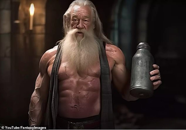 Dumbledore gilt traditionell als weise und fürsorglich, aber in diesem Video kümmert er sich nur um seine Proteinshakes