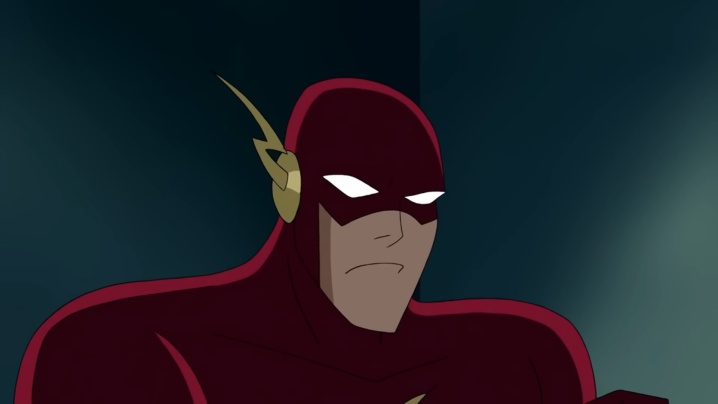 Wally West als Flash in der Zeichentrickserie, "Gerechtigkeitsliga."