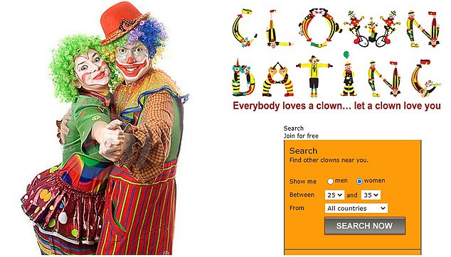 Clown Dating promises to match any interested 'Clown Lover,' 'Clown Wannabe' or professional working 'Clown' with the lovable, red-nosed goofball that's right for them, which can be a challenge for touring performers