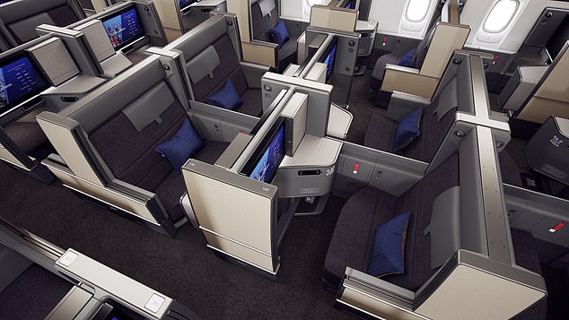 Japanese airline ANA All Nippon Airways comes third globally. Above is ANA's business class offering - a seat known as 'The Room', which comes complete with a closing privacy door and aisle access