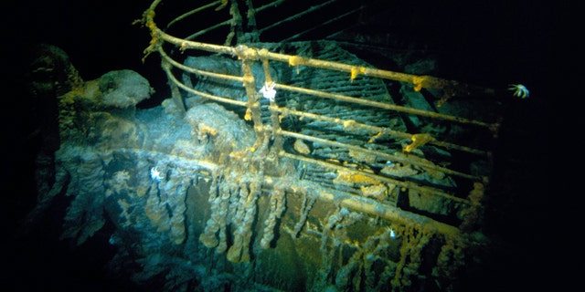 Wrack der Titanic, 12.500 Fuß tief im Atlantik
