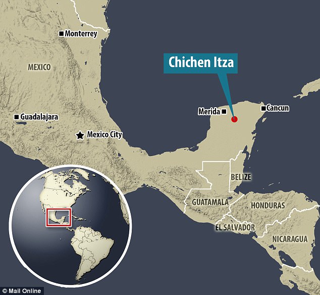 Die Maya, die Chichen Itza errichteten, beherrschten die oben gezeigte Halbinsel Yucatan im Südosten Mexikos jahrhundertelang, bevor sie im 8. und 9. Jahrhundert n. Chr. auf mysteriöse Weise verschwanden