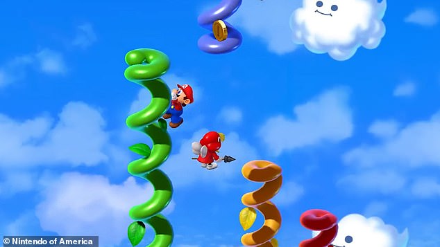 Nintendo sagte: „Mario muss sich mit seinen Verbündeten zusammenschließen, um einer bedrohlichen Macht namens Smithy Gang entgegenzutreten, um sieben Sterne zurückzugewinnen und die Star Road zu reparieren.“ (Abgebildetes Super Mario-Rollenspiel)