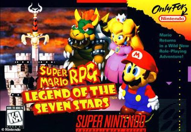 Die Version von 1996 folgt den klassischen Charakteren der Franchise, darunter Peach, Bowser und Mario