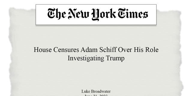 Schlagzeile von NYT Schiff