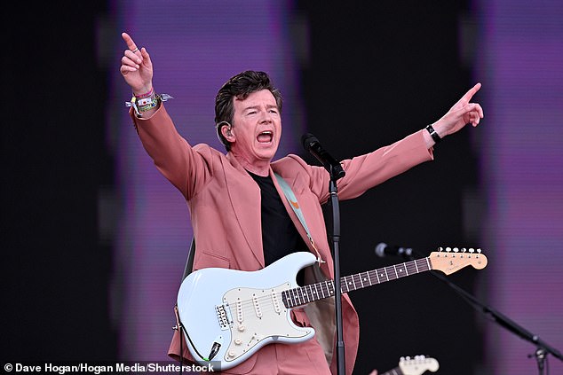 Loving it: It wasn't just his outfit that didn't let people down as his performance was positively received by music fans, with several claiming that the singer should've headlined the festival