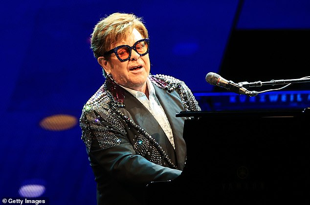 Superstar: Elton John is the most heavily anticipated headliner at Glastonbury this year, making his last ever live appearance