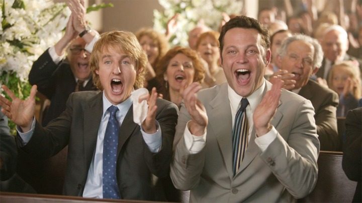 Owen Wilson und Vince Vaughn bei einer Hochzeitsfeier in Wedding Crashers.