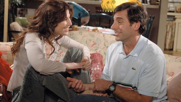 Catherine Keener und Steve Carell in „The 40-Year Old Virgin“.