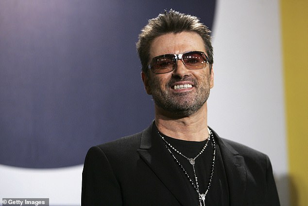 Tributge: Sit Elton dedicated his penultimate song Don't Let the Sun Go Down on Me to the late George Michael on what would have been the singer's 60th birthday (George pictrued in 2005)
