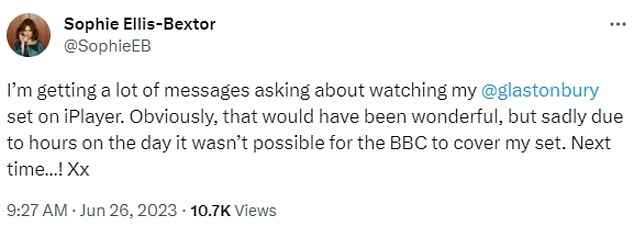 Traurige Neuigkeiten: Die Zuschauer zu Hause konnten nicht an dem Spaß teilnehmen, da die BBC es versäumte, ihr Set zu zeigen und es auch nicht auf den iPlayer hochzuladen