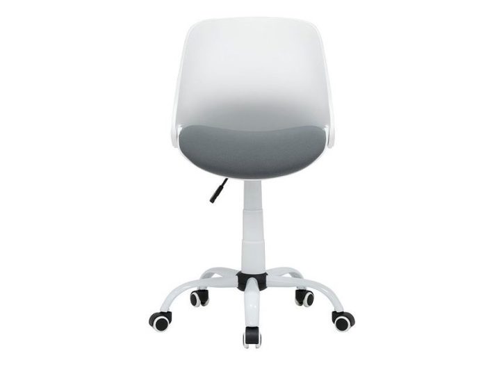 Der Calico Designs – Bürostuhl mit klappbarer Rückenlehne – weiß, mit Blick auf den potenziellen Benutzer, niemand sitzt darin.