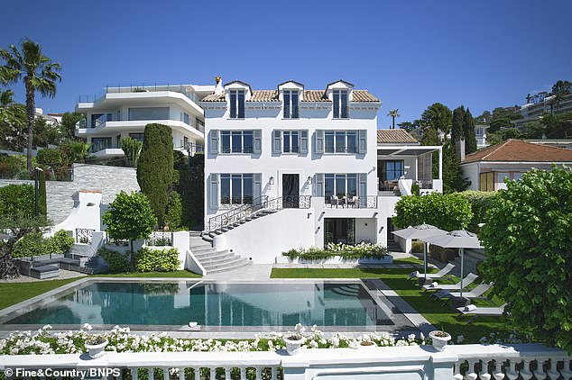 Die Villa in Cannes, die einst das Ferienhaus des amerikanischen Kosmetikgiganten Estee Lauder war