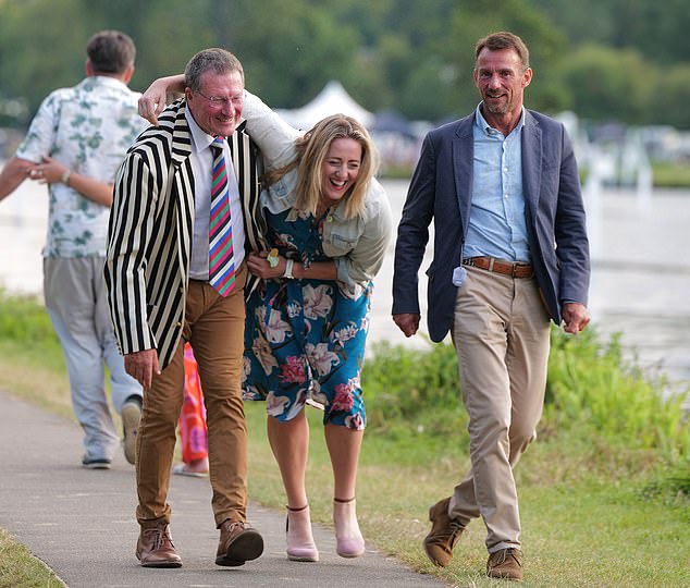 Glamourous racegoers and their dates sluggishly headed home along the riverbank as the cleaning crew got to work on day three of Henley's Regatta