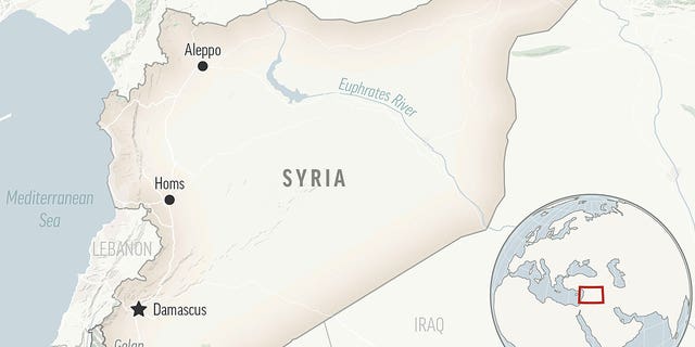 Eine Ortungskarte für Syrien