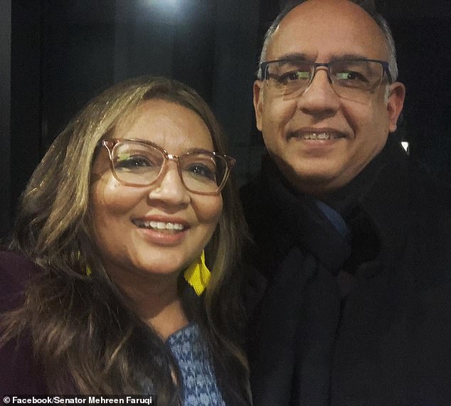 The Greens are doubling down on their demand for a two-year rent freeze even though several senators are either landlords themselves or own a holiday home. The party's deputy leader Mehreen Faruqi (left) is a particularly savvy investor, owning with her husband Omar (right) an inner-city Sydney terrace, a house near a lighthouse beach on the NSW mid-north coast and land in Pakistan
