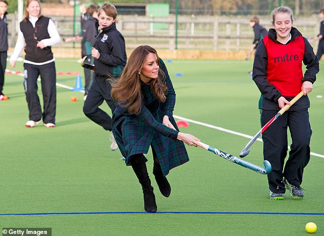 While visiting her old school, Kate took part in a day of activities and festivities to mark the occasion of St Andrew's Day at St Andrew's School in November 2012