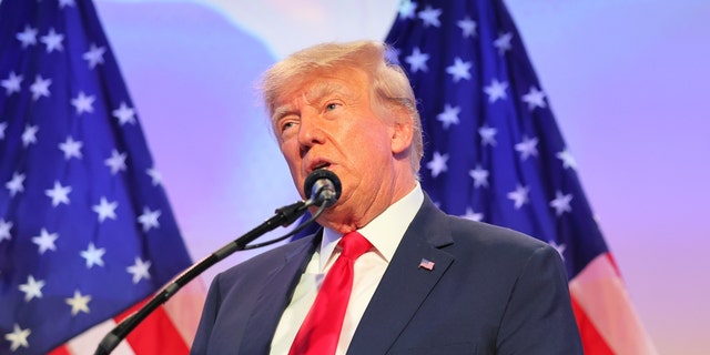 Donald Trump am Mikrofon