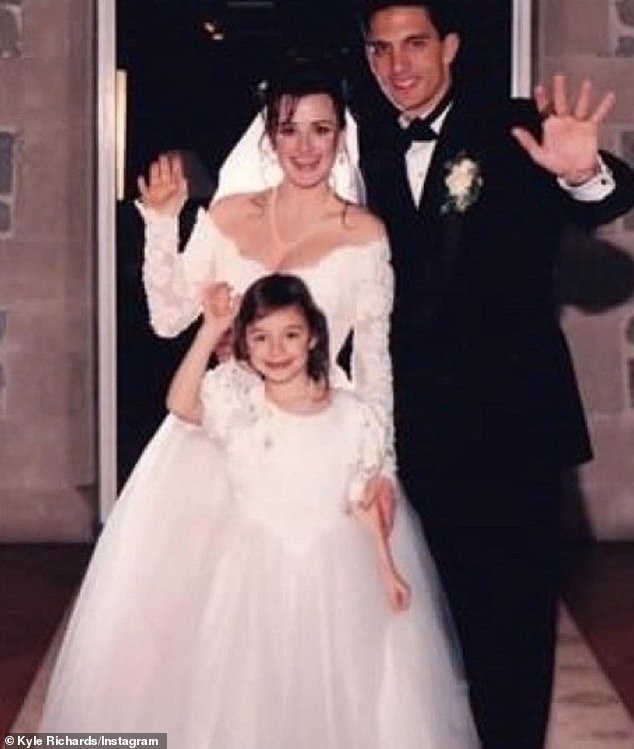The famed couple was pictured after their 1994 nuptials with daughter Farrah Aldjufrie
