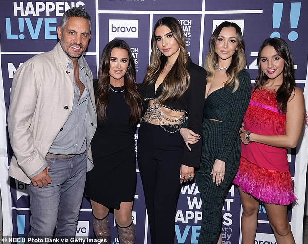 Umansky pictured with wife Kyle Richards and daughters Sophia, Farrah, and Alexia