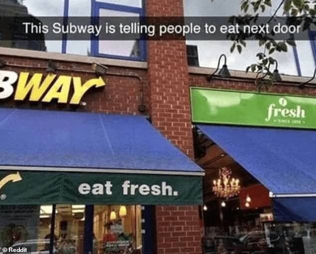 Der Slogan „Eat Fresh“ des amerikanischen Sandwich-Ladens Subway hat den Anschein erweckt, als würde er den Leuten sagen, sie sollen nebenan essen