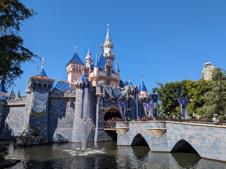 Sleeping Beauty Castle at Disneyland taken with Google Pixel Fold main camera.