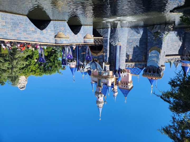 Sleeping Beauty Castle at Disneyland taken with Samsung Galaxy Z Fold 4 main camera.