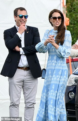 Kate shared a laugh with Prince William's cousin Peter during the event this afternoon