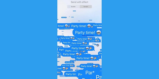 Screenshot der iMessage-App.