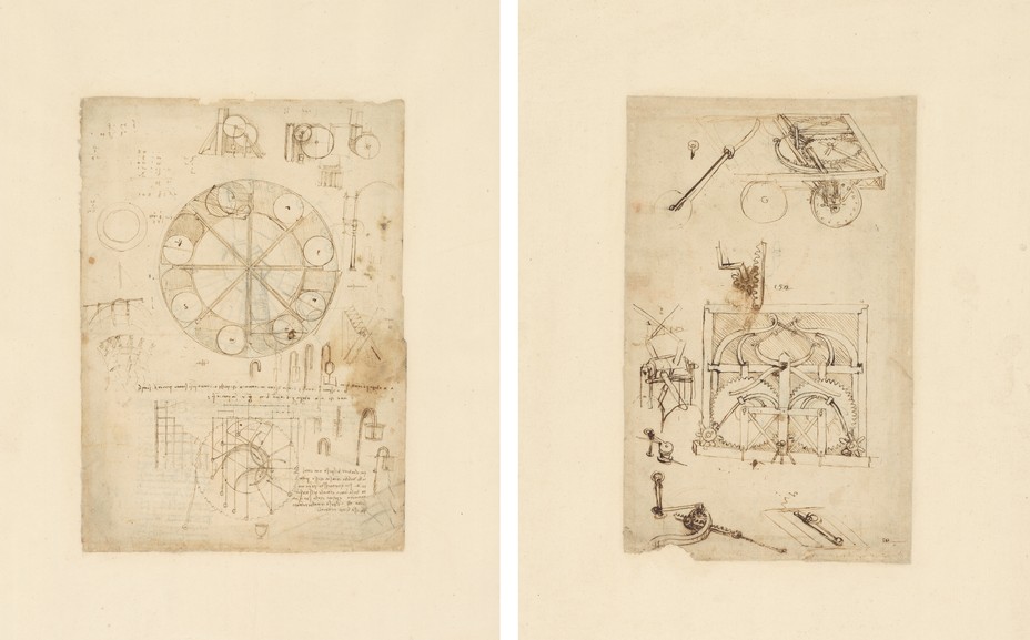 zwei da Vinci-Zeichnungen