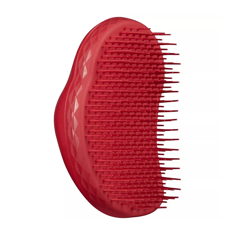 Die rote Tangle Teezer Thick & Curly Hair Brush auf weißem Hintergrund