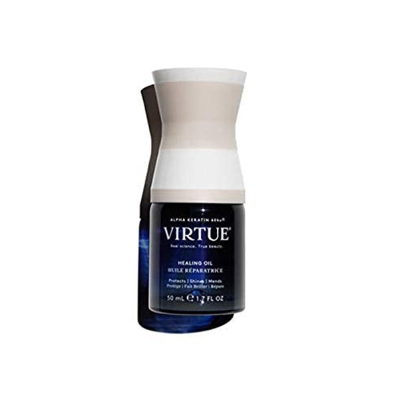 The Virtue Healing Oil on a white background