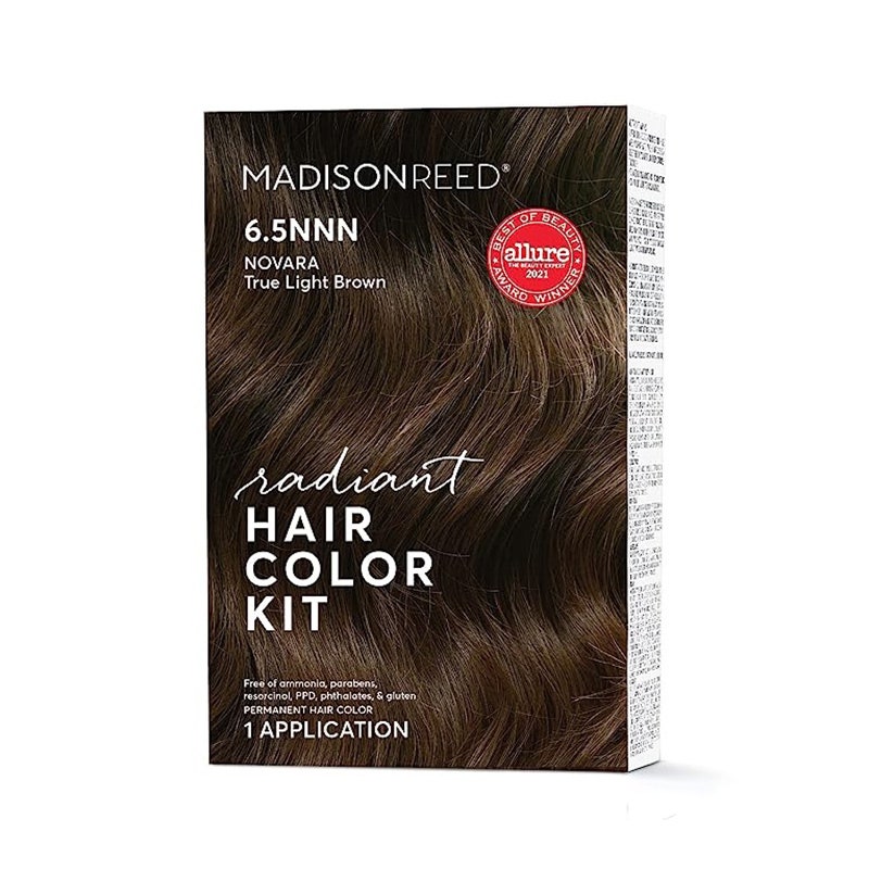 Das Madison Reed Radiant Hair Color Kit auf weißem Hintergrund