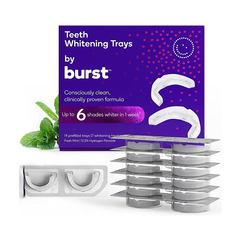 Das Burst Teeth Whitening Kit auf weißem Hintergrund