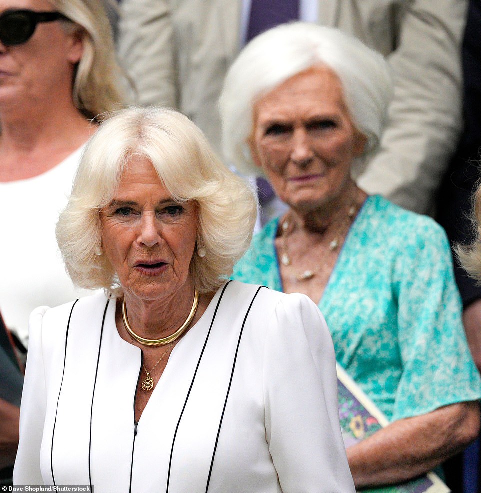 Culinary royalty! Mary Berry, 88, who is cherised by baking fans up and down the country, was also present in the Royal Box