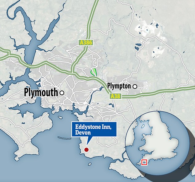 Die Wasserstelle liegt in der Nähe von Plymouth im South Devon Area Of Outstanding Natural Beauty