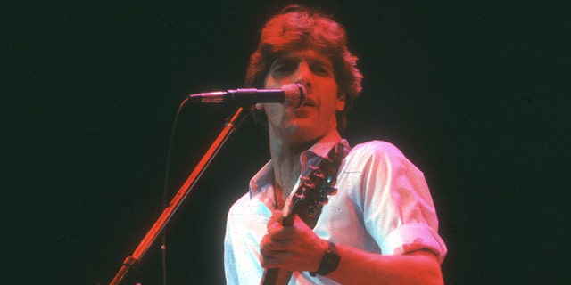 Glenn Frey performing on stage in 1980