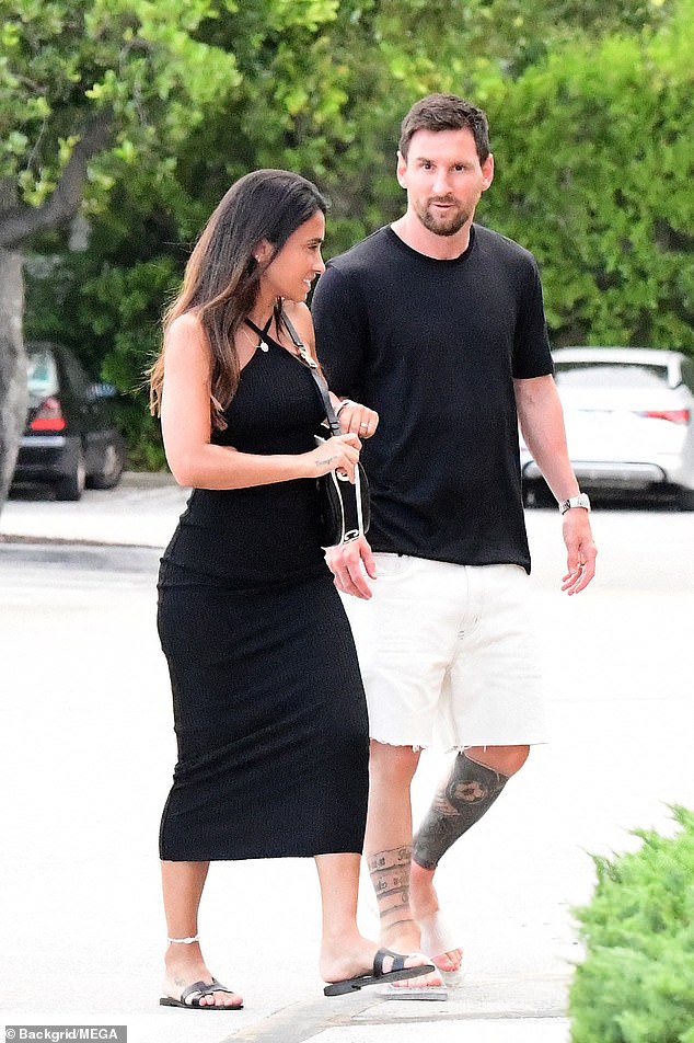 Lionel Messi wurde kürzlich von seiner Frau Antonella auf einem Einkaufsbummel in Miami begleitet