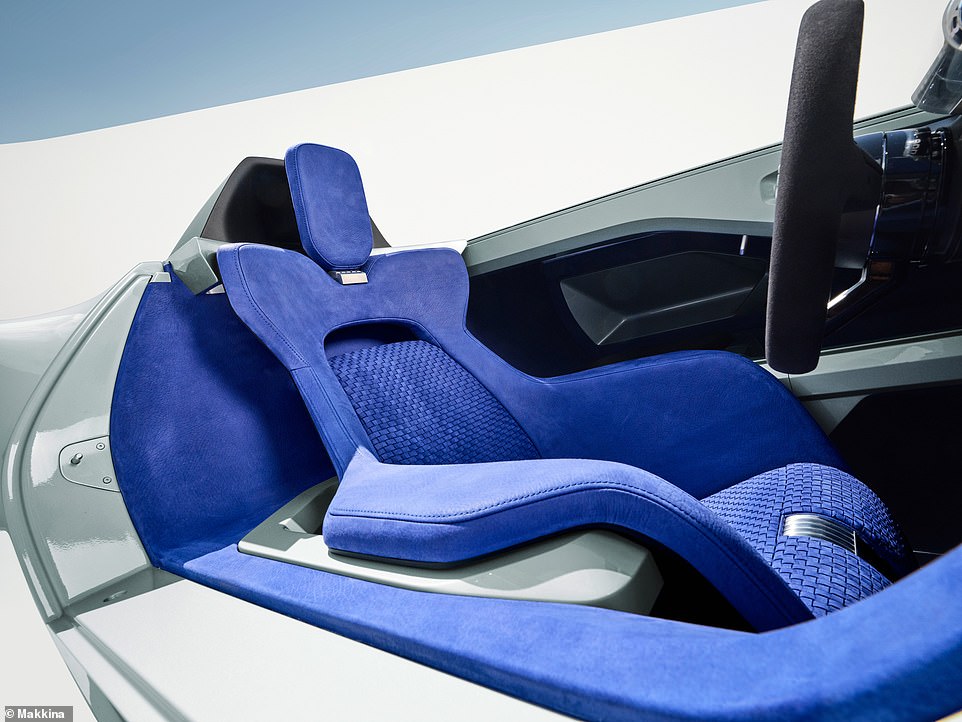 The seats have been trimmed in blue leather to match that of the TR2 Jabbeke that set a new landspeed record for sub-2.0-litre production vehicles in 1953