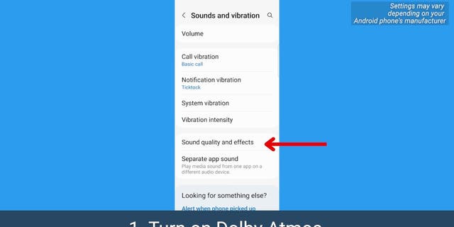 Android-Screenshot der Tonqualität