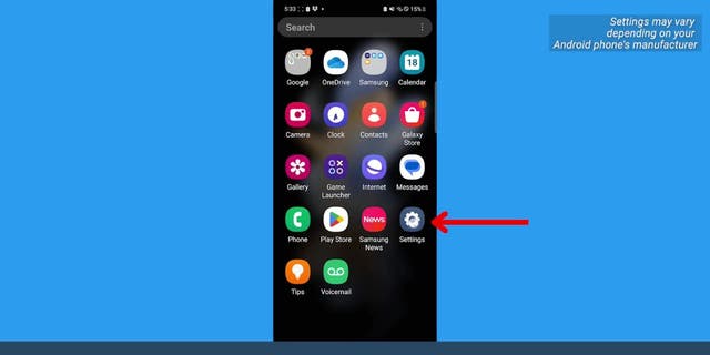 Android-Screenshot: Ton anpassen