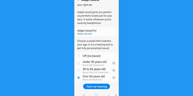 Android-Screenshot Altersgruppe auswählen
