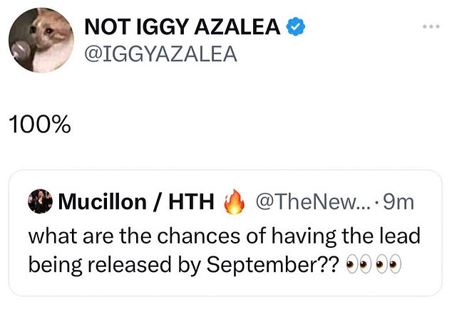 Als sie am Freitag und Samstag mehrere Beiträge auf Twitter veröffentlichte, wurden ihre Hinweise von Fans aufgegriffen, die verrieten, dass sie im September neue Musik veröffentlichen wird