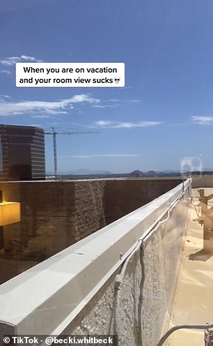 Becki Whitbeck war von der Aussicht aus ihrem Hotelzimmer im Urlaub weniger beeindruckt