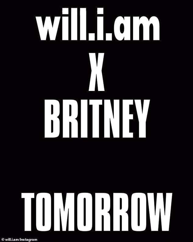 Teaser: „will.i.am x Britney...tomorrow“ tauchte am Ende des Teaser-Clips auf und versetzte die Fans in Ekstase wegen der neuen Zusammenarbeit